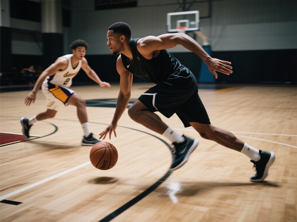 亚历山大突破急停妙传 篮下抛投稳稳命中 提升速度与控球稳定性:急停往往发生在高速